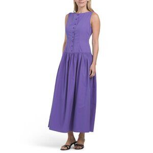 TULIP Lilac Button Down Vest Maxi Dress